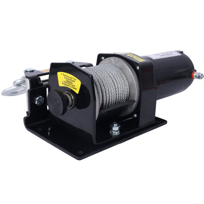 2000LB Electric ATV UTV Winch Waterproof Steel Cable Winch - 1st Choice Furniture Direct