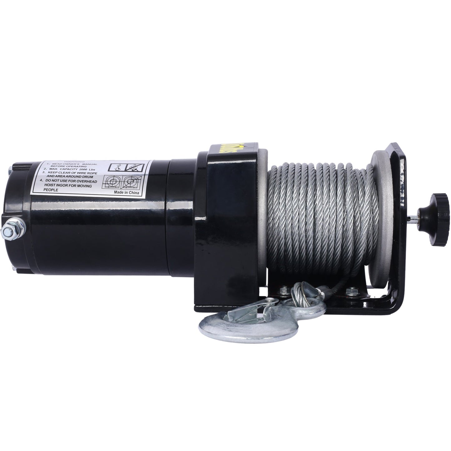2000LB Electric ATV UTV Winch Waterproof Steel Cable Winch - 1st Choice Furniture Direct