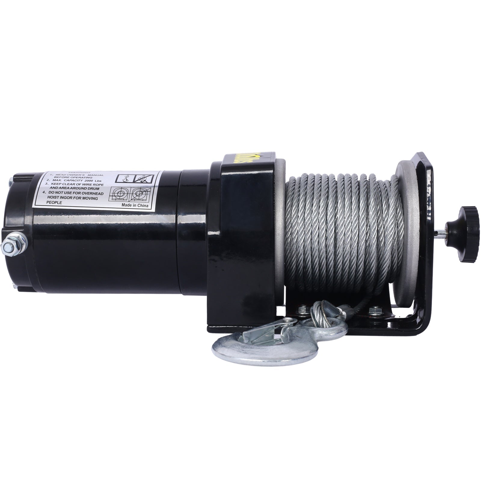 2000LB Electric ATV UTV Winch Waterproof Steel Cable Winch - 1st Choice Furniture Direct