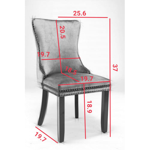 1st Choice Modern Velvet Dining Chair - Set of 2