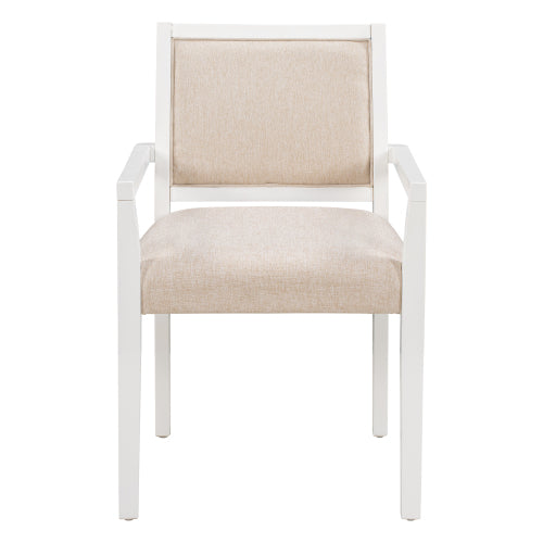 1st Choice Timeless Elegance: 5-Piece Dining Table Set with Upholstered Arm Chairs