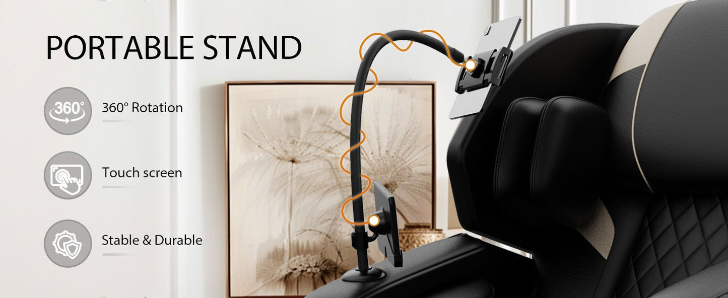 2025 Massage Chair Recliner with Zero Gravity, Full Body Air Pressure, Black, PU Leather - 1st Choice Furniture Direct