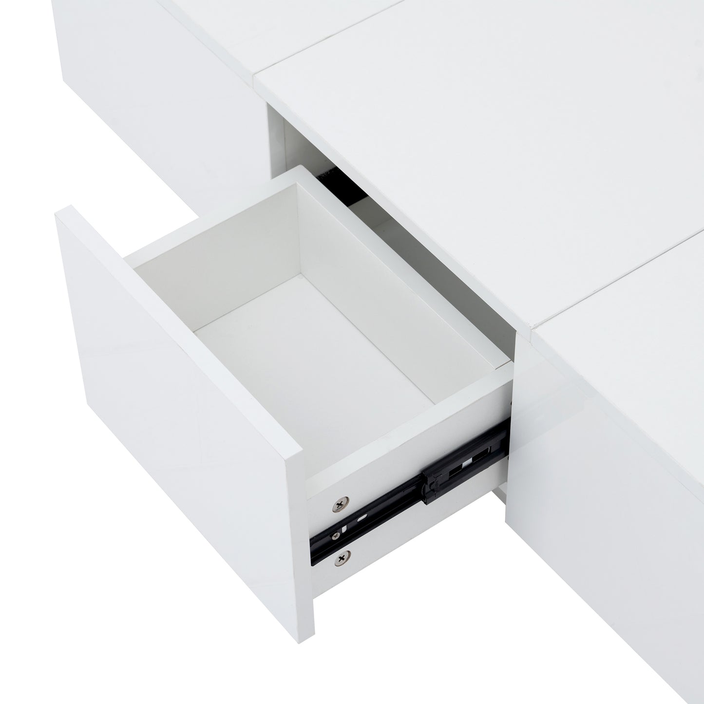 1st Choice Multifunctional White Coffee Table with 2 large Hidden Storage