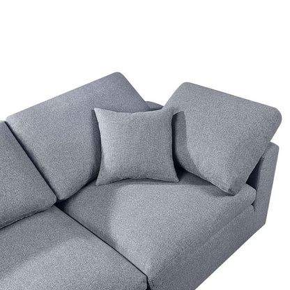 1st Choice Contemporary Stylish Modular Sectional Sofa in Grey