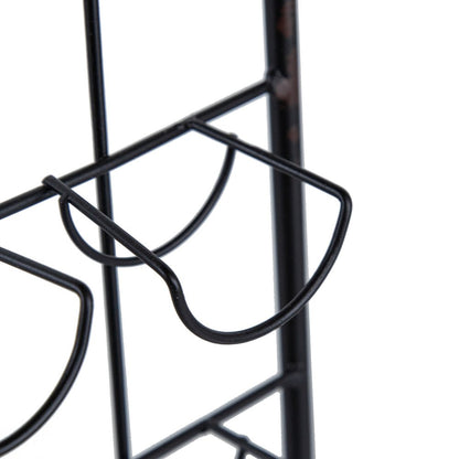 22.8x5.5x28.7' Black Floating Coffee Bar Shelf with Coffee Pod Holder, Hooks and Storage Shelf - 1st Choice Furniture Direct
