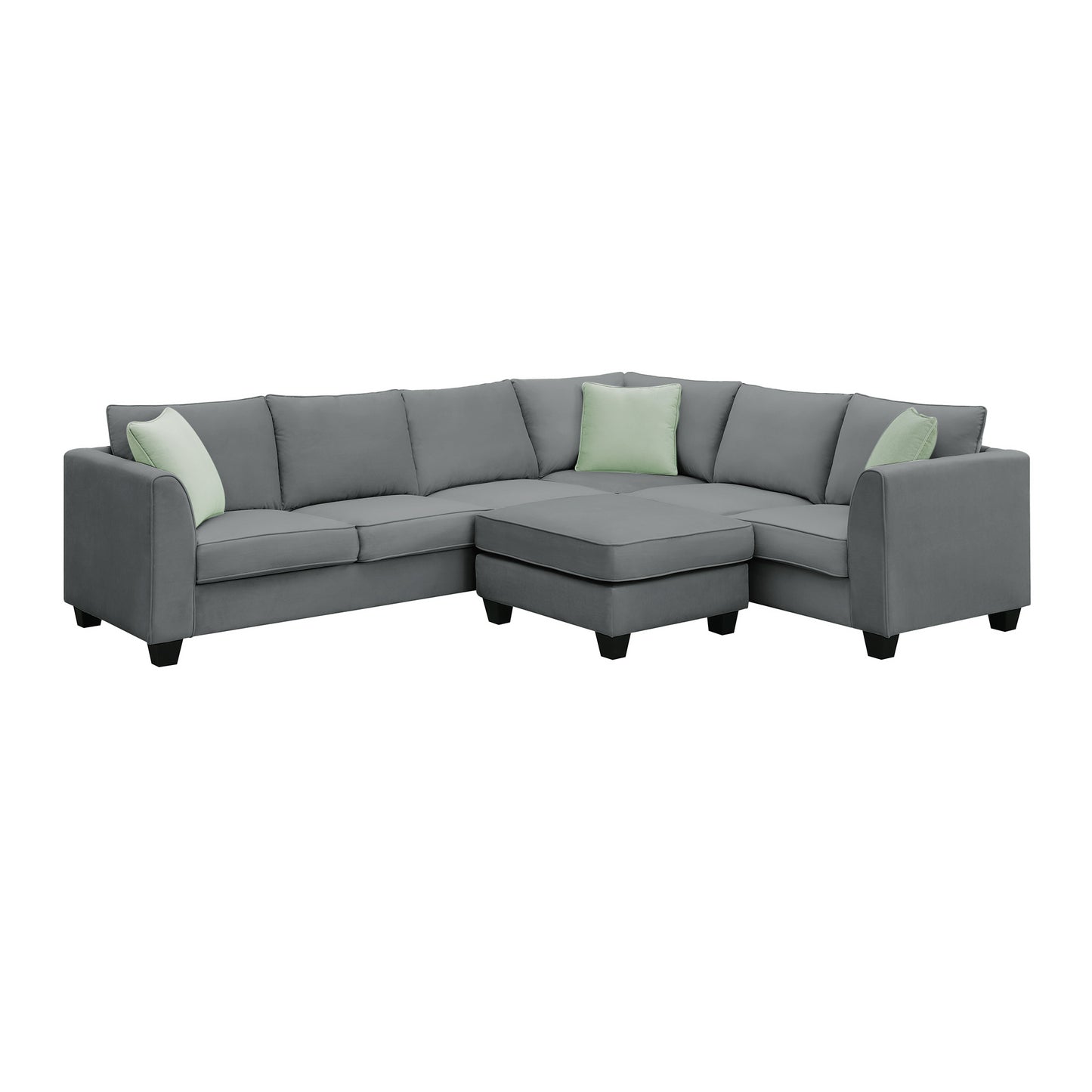 1st Choice Sectional Sofa Couches Living Room Sets 7 Seats w/ Ottoman