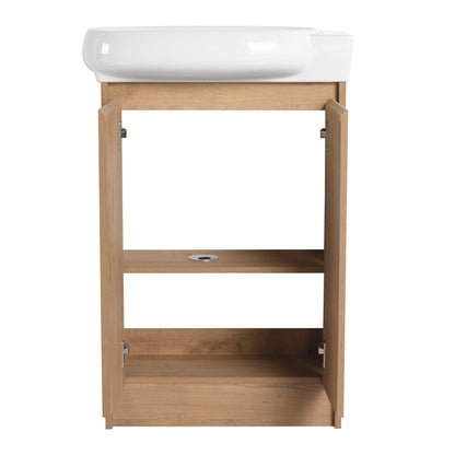 23' Freestanding Bathroom Vanity with Sink and Storage Rack, Soft Close Doors - 1st Choice Furniture Direct