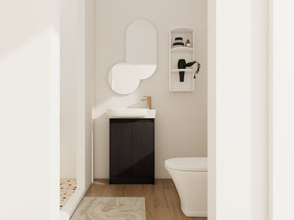 23' Freestanding Bathroom Vanity with Sink and Storage Rack, Soft Close Doors - 1st Choice Furniture Direct