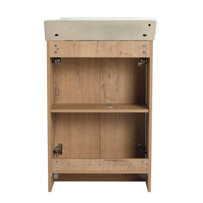 23' Freestanding Bathroom Vanity with Sink and Storage Rack, Soft Close Doors - 1st Choice Furniture Direct