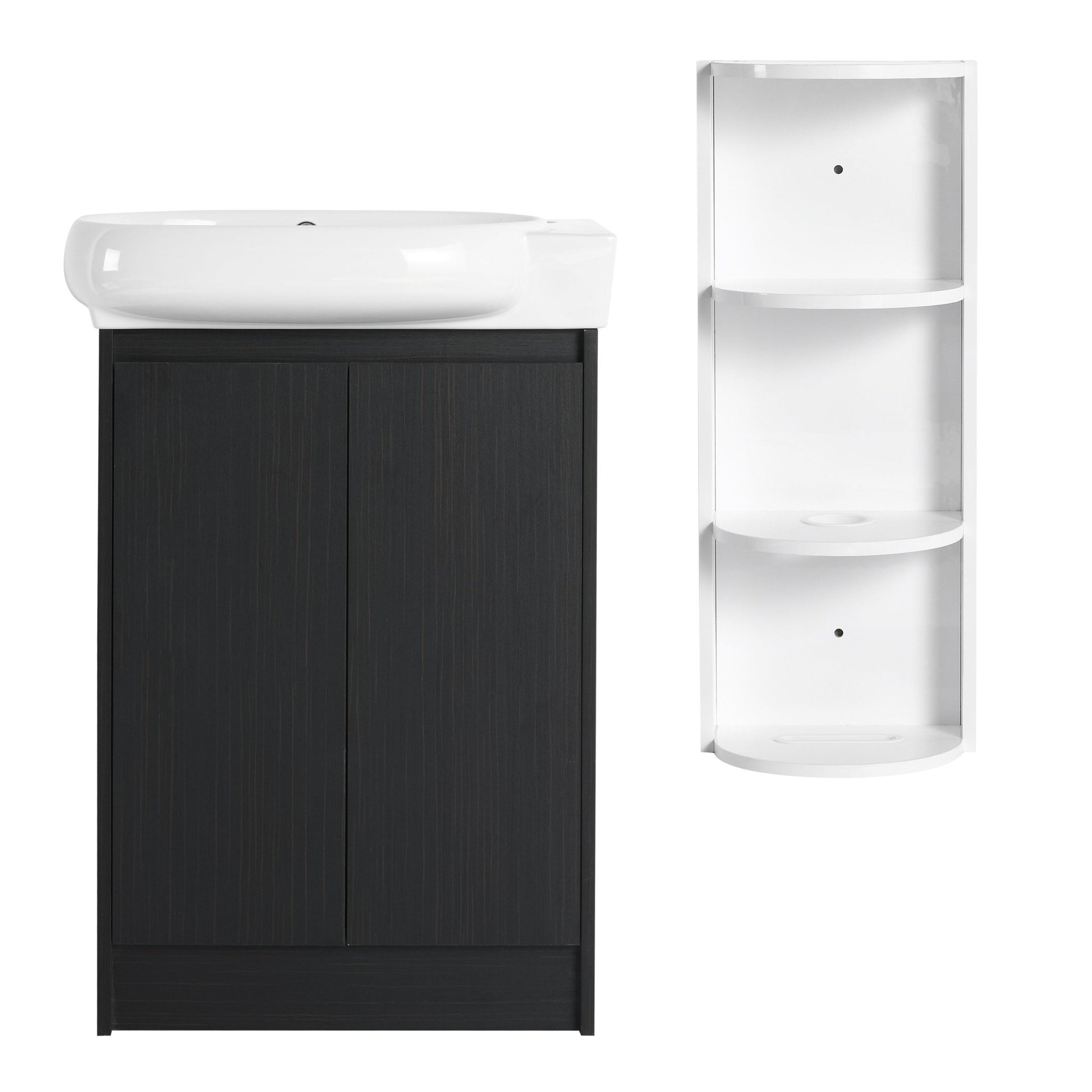23' Freestanding Bathroom Vanity with Sink and Storage Rack, Soft Close Doors - 1st Choice Furniture Direct