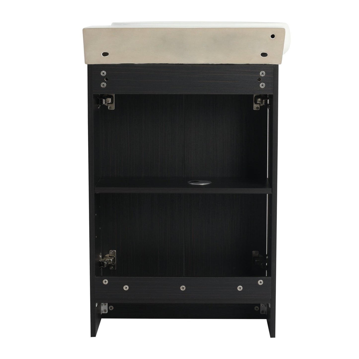 23' Freestanding Bathroom Vanity with Sink and Storage Rack, Soft Close Doors - 1st Choice Furniture Direct