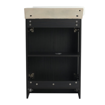 23' Freestanding Bathroom Vanity with Sink and Storage Rack, Soft Close Doors - 1st Choice Furniture Direct