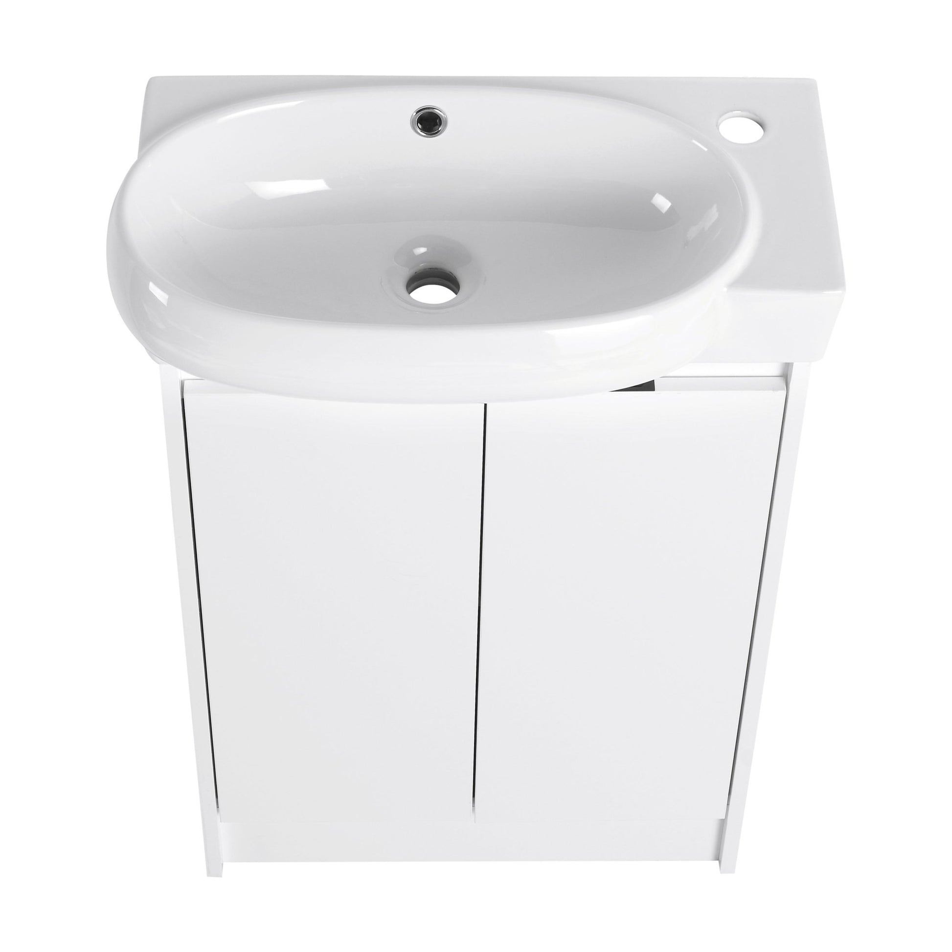 23' Freestanding Bathroom Vanity with Sink and Storage Rack, Soft Close Doors - 1st Choice Furniture Direct