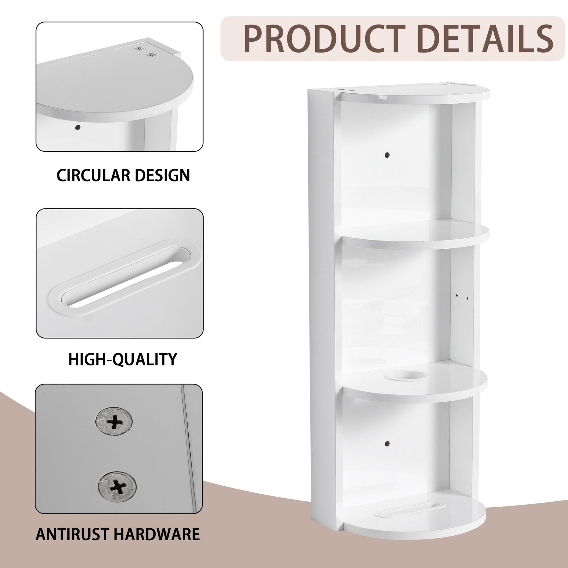 23' Freestanding Bathroom Vanity with Sink and Storage Rack, Soft Close Doors - 1st Choice Furniture Direct