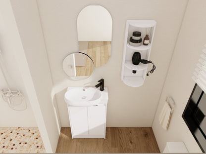 23' Freestanding Bathroom Vanity with Sink and Storage Rack, Soft Close Doors - 1st Choice Furniture Direct