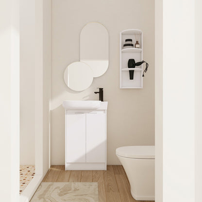 23' Freestanding Bathroom Vanity with Sink and Storage Rack, Soft Close Doors - 1st Choice Furniture Direct
