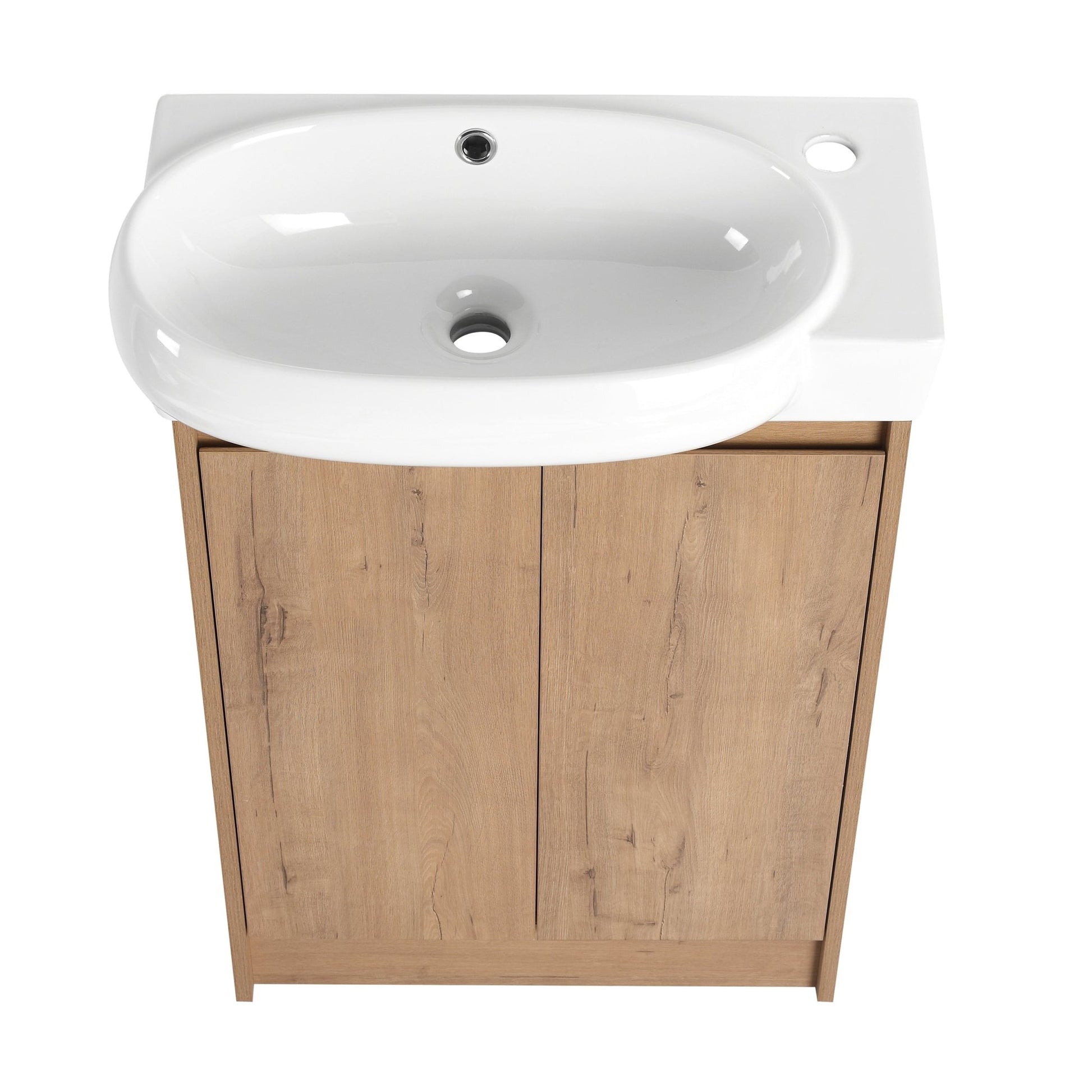 23' Freestanding Bathroom Vanity with Sink and Storage Rack, Soft Close Doors - 1st Choice Furniture Direct