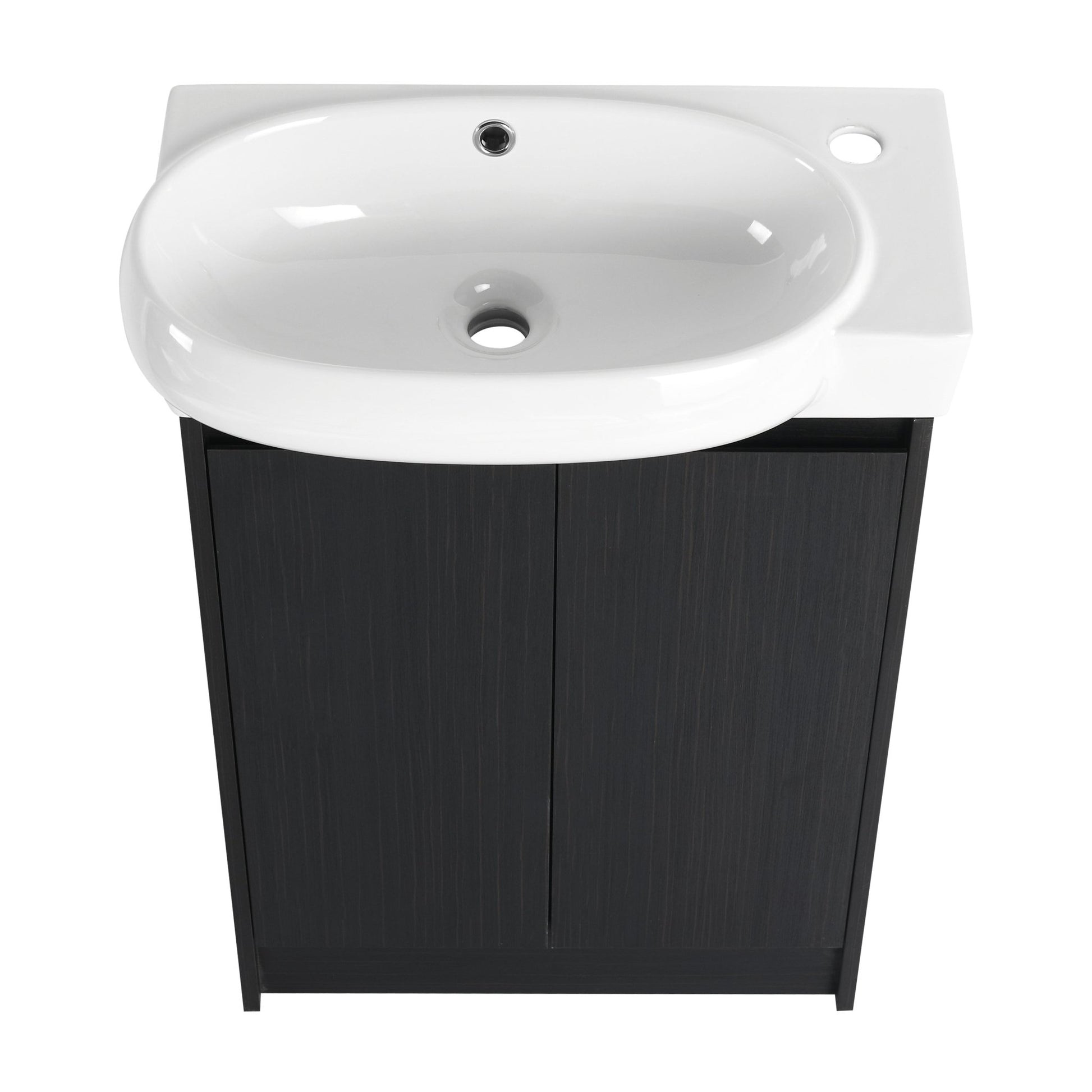 23' Freestanding Bathroom Vanity with Sink and Storage Rack, Soft Close Doors - 1st Choice Furniture Direct