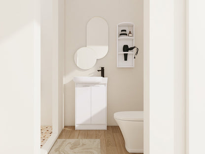 23' Freestanding Bathroom Vanity with Sink and Storage Rack, Soft Close Doors - 1st Choice Furniture Direct