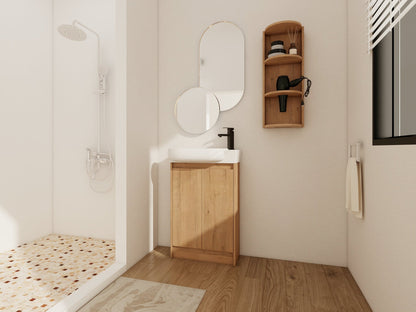 23' Freestanding Bathroom Vanity with Sink and Storage Rack, Soft Close Doors - 1st Choice Furniture Direct
