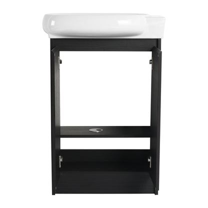 23' Freestanding Bathroom Vanity with Sink and Storage Rack, Soft Close Doors - 1st Choice Furniture Direct