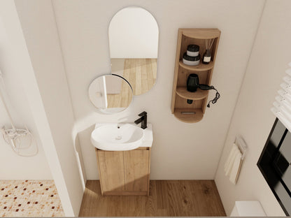 23' Freestanding Bathroom Vanity with Sink and Storage Rack, Soft Close Doors - 1st Choice Furniture Direct