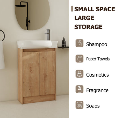23' Freestanding Bathroom Vanity with Sink, Soft Close Doors - 1st Choice Furniture Direct