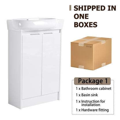 23' Freestanding Bathroom Vanity with Sink, Soft Close Doors - 1st Choice Furniture Direct