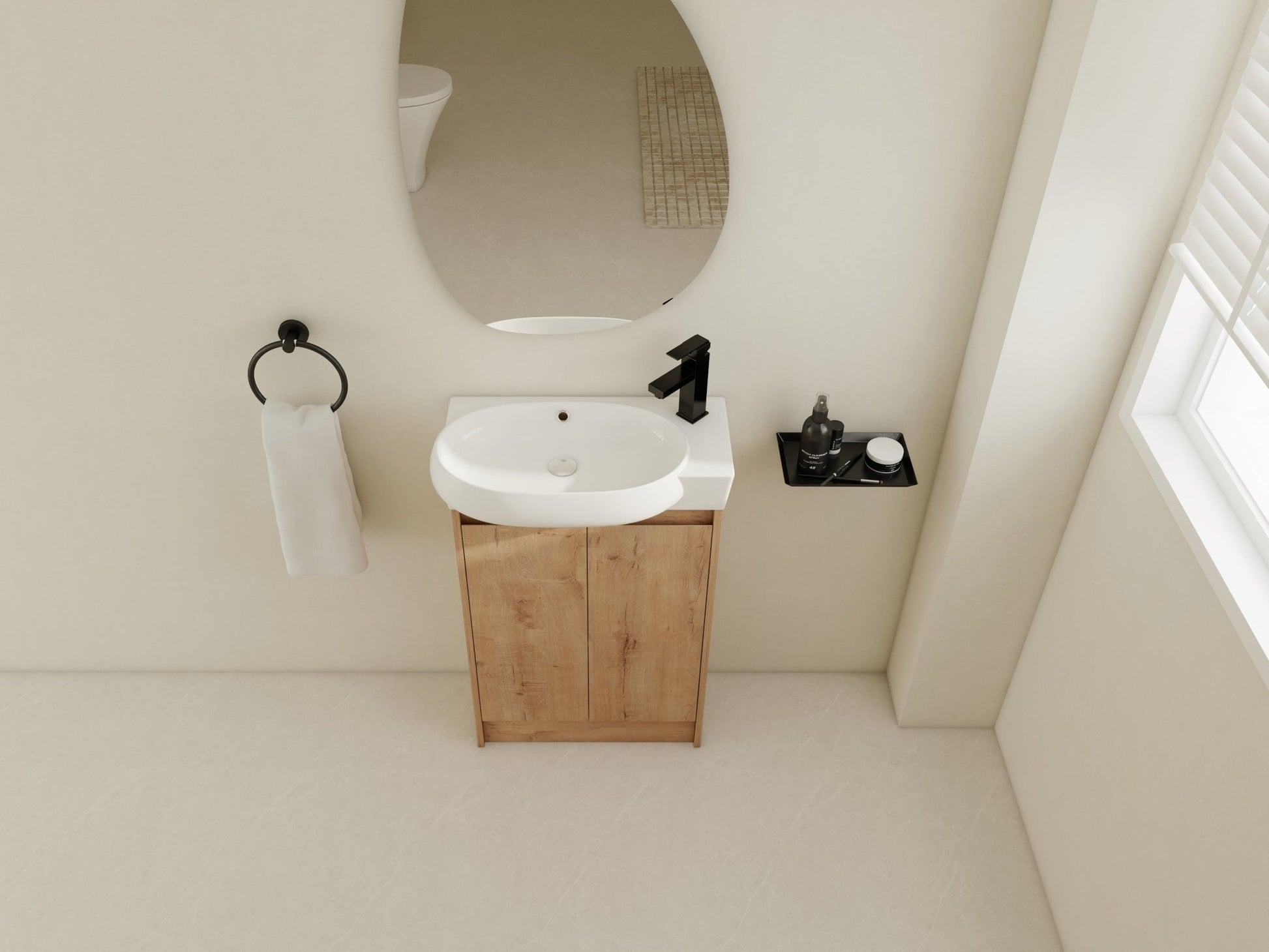 23' Freestanding Bathroom Vanity with Sink, Soft Close Doors - 1st Choice Furniture Direct