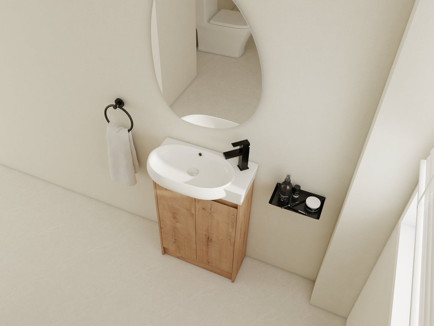 23' Freestanding Bathroom Vanity with Sink, Soft Close Doors - 1st Choice Furniture Direct