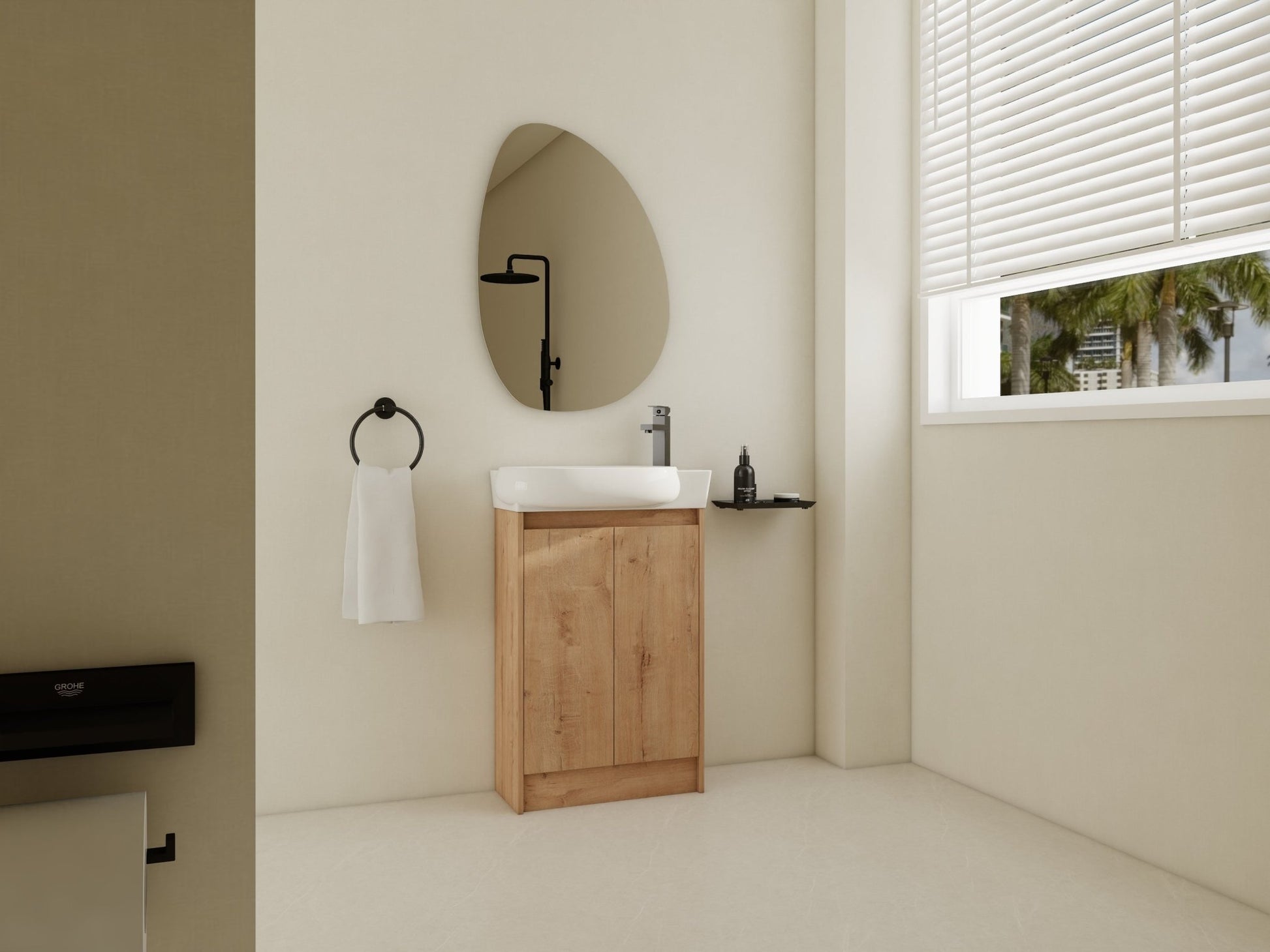 23' Freestanding Bathroom Vanity with Sink, Soft Close Doors - 1st Choice Furniture Direct