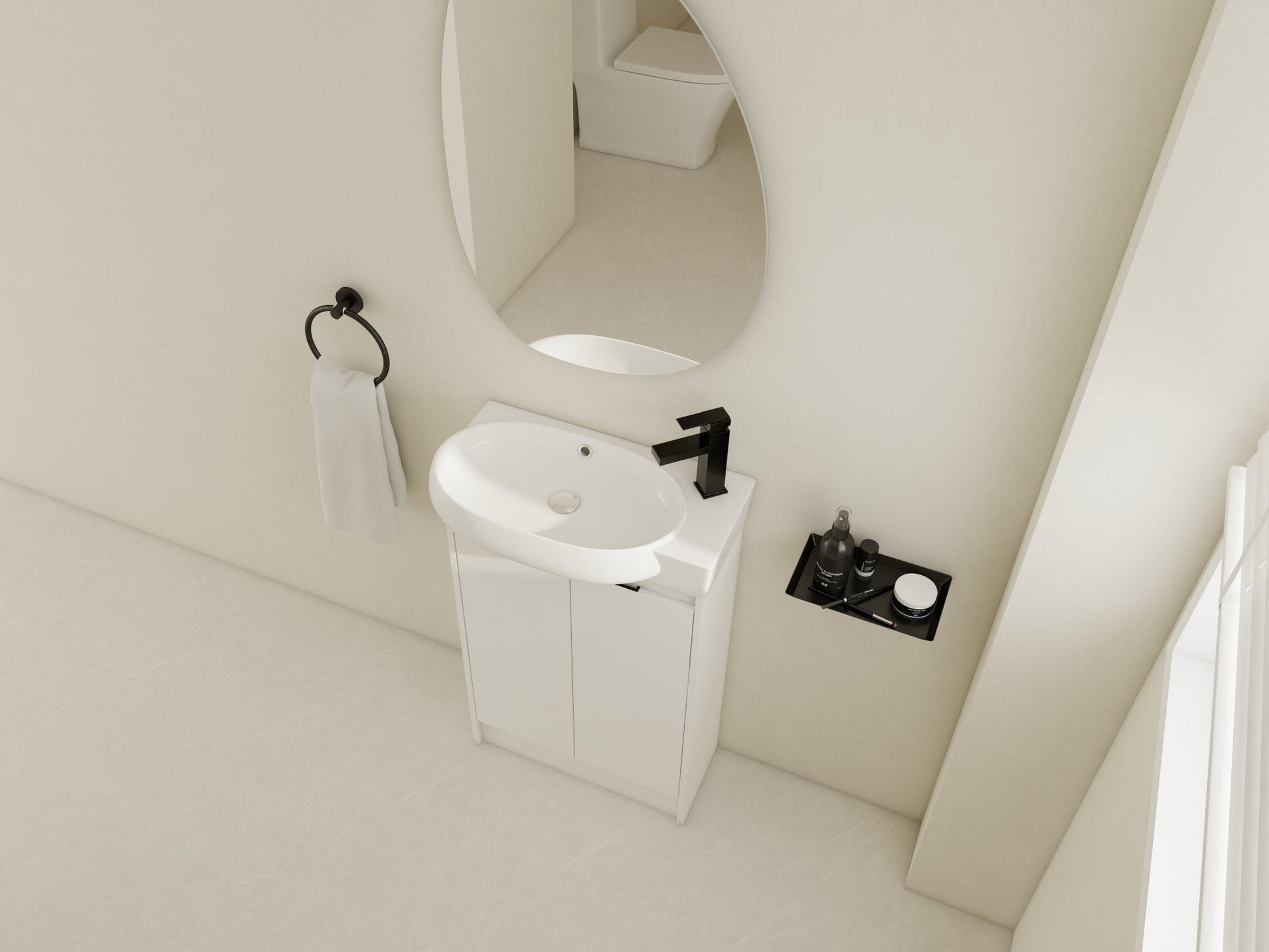 23' Freestanding Bathroom Vanity with Sink, Soft Close Doors - 1st Choice Furniture Direct
