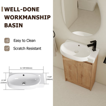 23' Freestanding Bathroom Vanity with Sink, Soft Close Doors - 1st Choice Furniture Direct