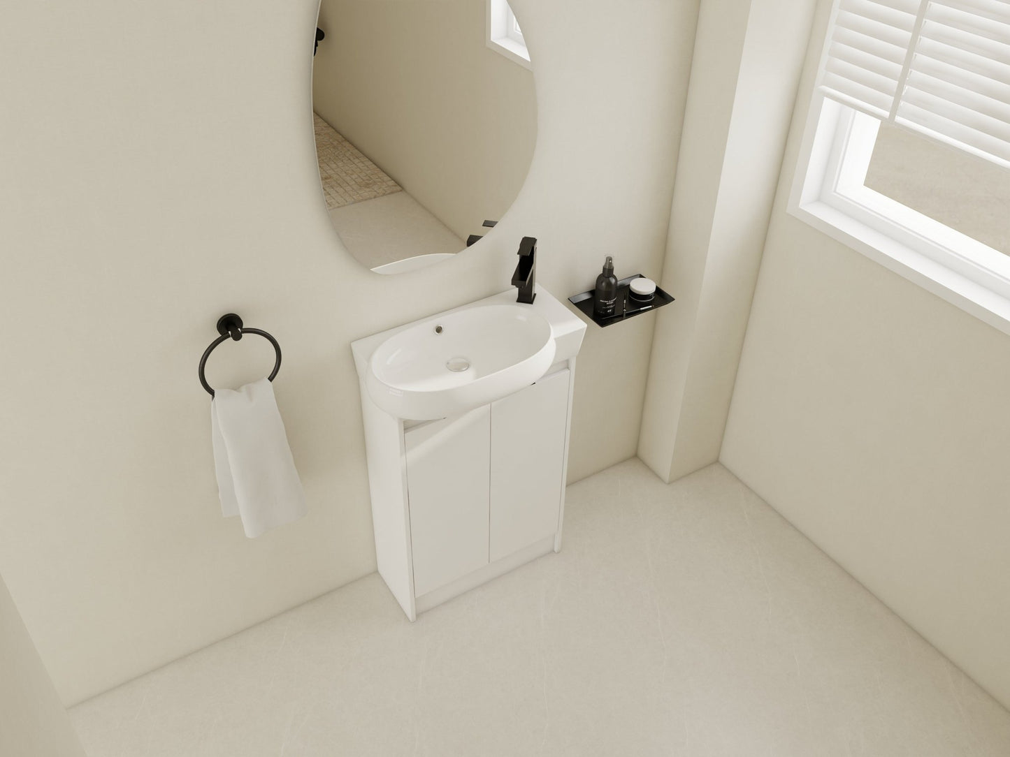 23' Freestanding Bathroom Vanity with Sink, Soft Close Doors - 1st Choice Furniture Direct