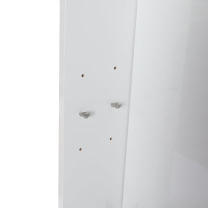 24' Bathroom Wall Cabinet, Soft Close Doors, Float Mounting Design,Glossy White,(KD - Packing) - 1st Choice Furniture Direct