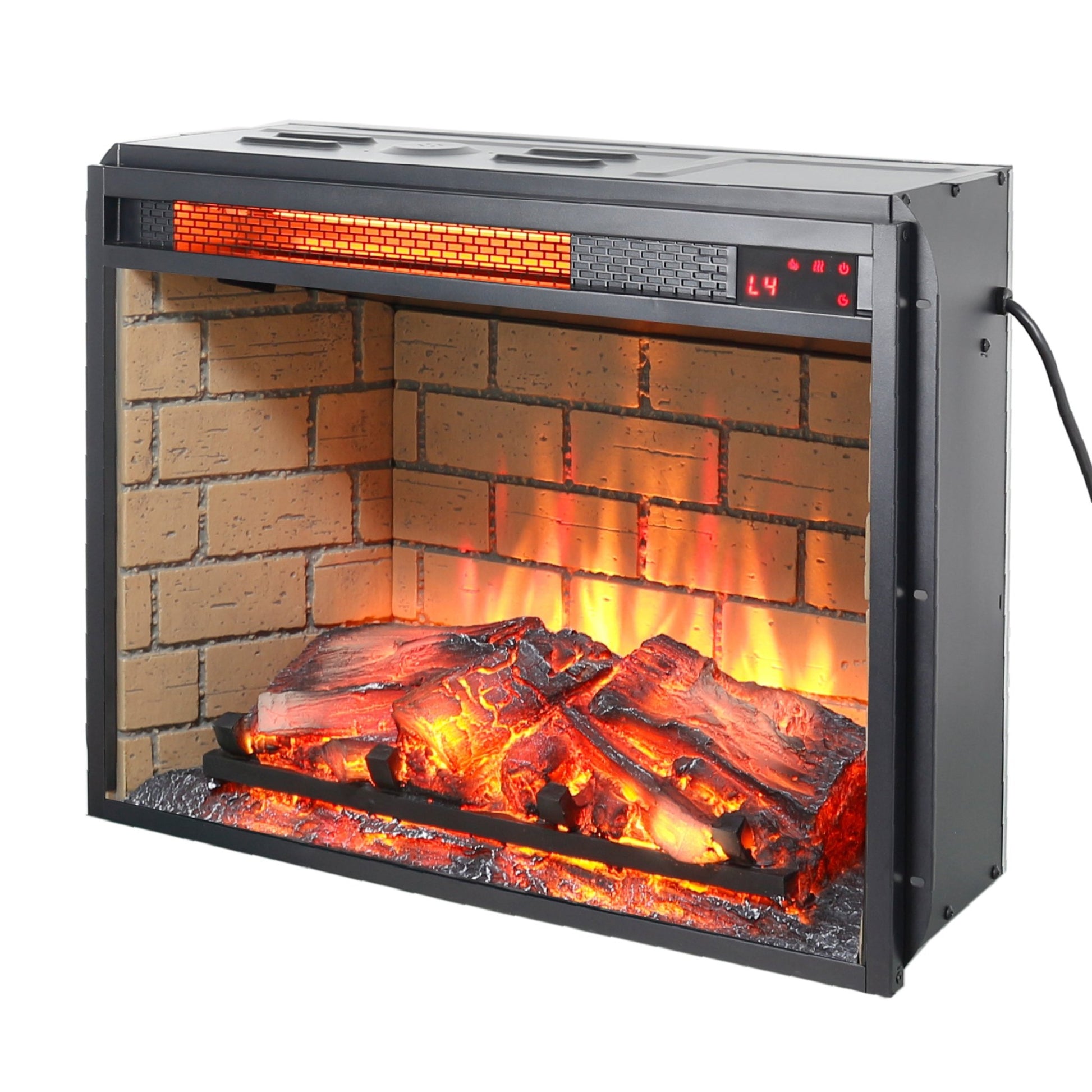 24" Electric Fireplace Insert | Infrared Heater with Remote - 1st Choice Furniture Direct