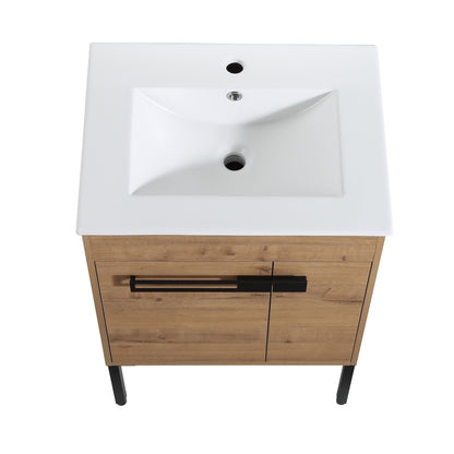 24 Inch Bathroom Vanity With Sink, Freestanding Bathroom Vanity or Floating is Optional Conversion24*18 - 00324IMO - 1(KD - Packing) - 1st Choice Furniture Direct