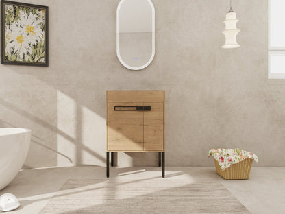 24 Inch Freestanding Bathroom Vanity or Floating is Optional Conversion.24*18 - 00324IMO - 1(KD - Packing) - Only Includes Vanity, Excluding Sink - 1st Choice Furniture Direct