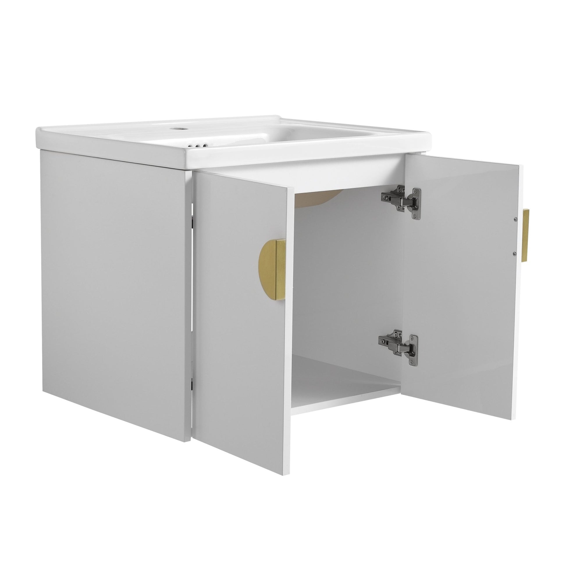 24 Inch Soft Close Doors Bathroom Vanity With Sink, For Small Bathroom (KD - Packing) - 1st Choice Furniture Direct