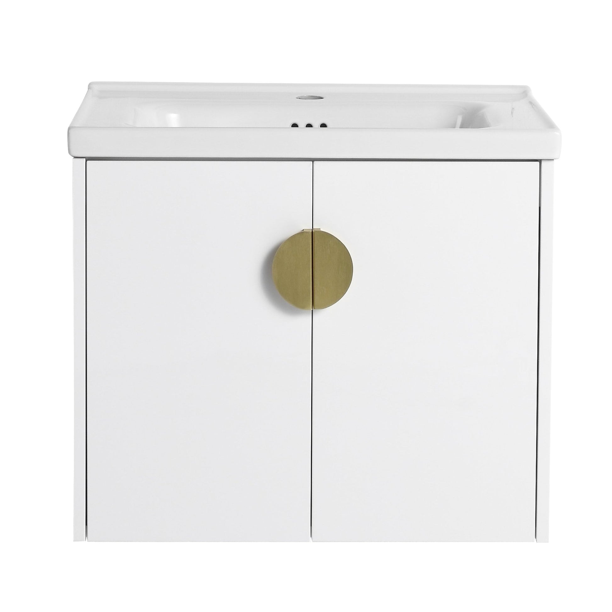 24 Inch Soft Close Doors Bathroom Vanity With Sink, For Small Bathroom (KD - Packing) - 1st Choice Furniture Direct