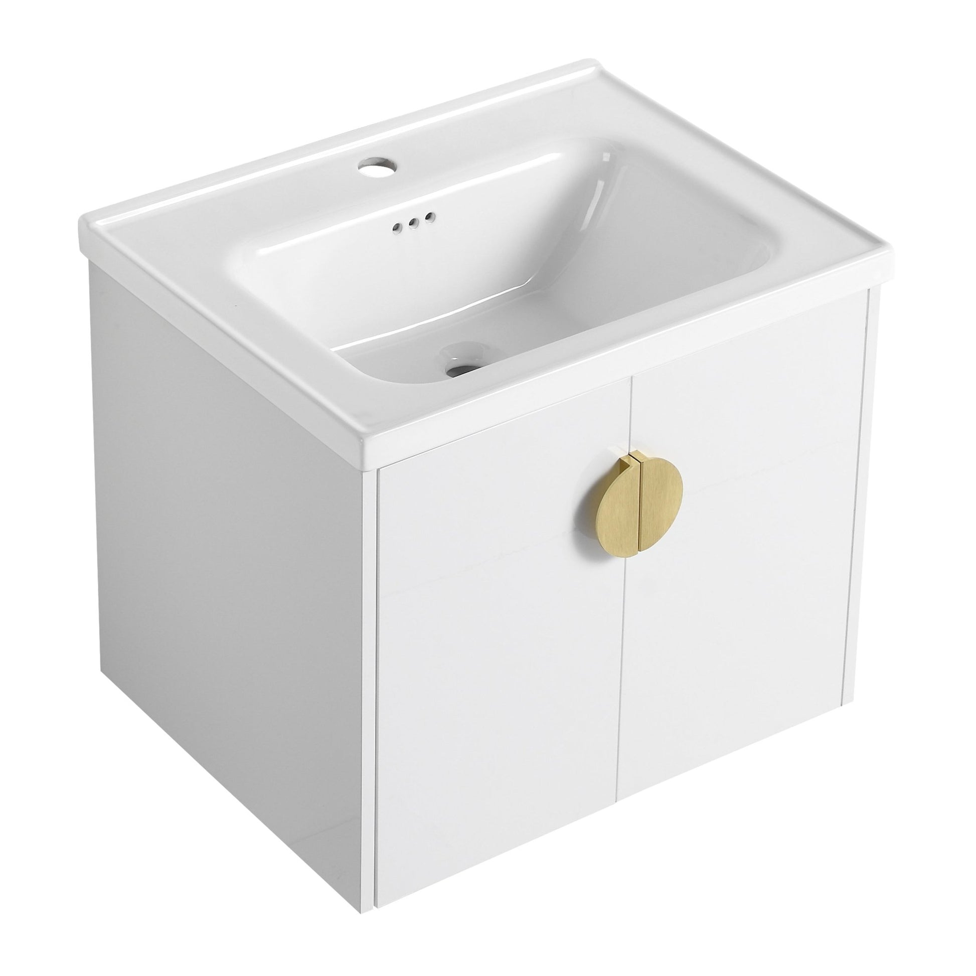 24 Inch Soft Close Doors Bathroom Vanity With Sink, For Small Bathroom (KD - Packing) - 1st Choice Furniture Direct