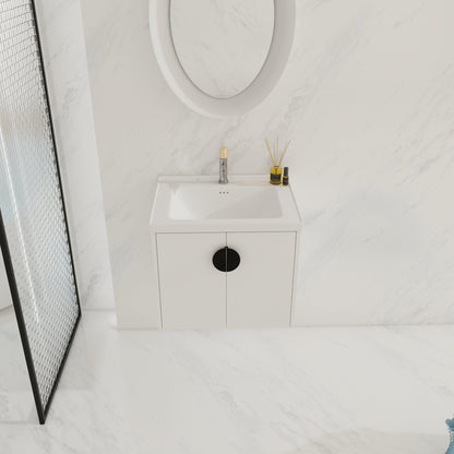 24 Inch Soft Close Doors Bathroom Vanity With Sink, For Small Bathroom (KD - Packing) - 1st Choice Furniture Direct