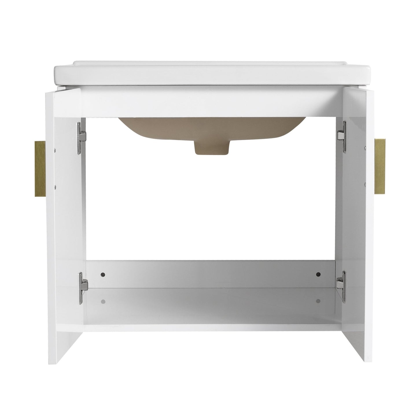 24 Inch Soft Close Doors Bathroom Vanity With Sink, For Small Bathroom (KD - Packing) - 1st Choice Furniture Direct