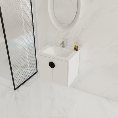 24 Inch Soft Close Doors Bathroom Vanity With Sink, For Small Bathroom (KD - Packing) - 1st Choice Furniture Direct