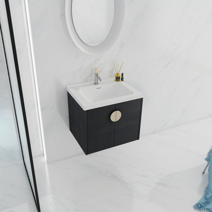 24 Inch Soft Close Doors Bathroom Vanity With Sink, For Small Bathroom,(KD - Packing) - 1st Choice Furniture Direct