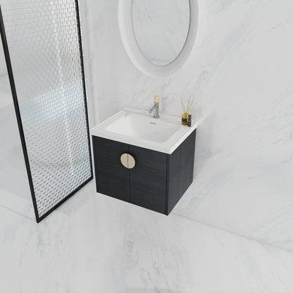 24 Inch Soft Close Doors Bathroom Vanity With Sink, For Small Bathroom,(KD - Packing) - 1st Choice Furniture Direct