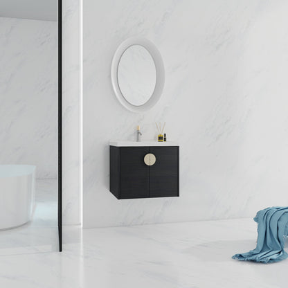 24 Inch Soft Close Doors Bathroom Vanity With Sink, For Small Bathroom,(KD - Packing) - 1st Choice Furniture Direct
