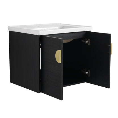 24 Inch Soft Close Doors Bathroom Vanity With Sink, For Small Bathroom,(KD - Packing) - 1st Choice Furniture Direct