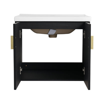 24 Inch Soft Close Doors Bathroom Vanity With Sink, For Small Bathroom,(KD - Packing) - 1st Choice Furniture Direct