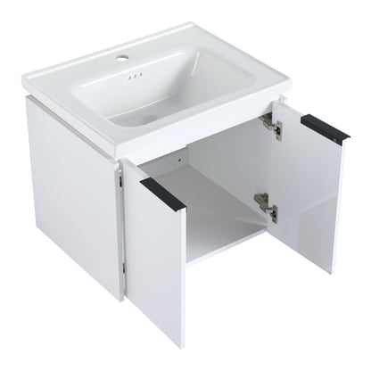 24 Inch Soft Close Doors Bathroom Vanity With Sink, Suitable For Small Bathroom - 1st Choice Furniture Direct